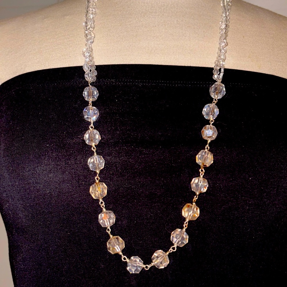Vintage acrylic bead Neaklace